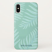 monogram tropische pastelfoliën Case-Mate iPhone case (Achterkant)