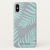 monogram tropische pastelfoliën Case-Mate iPhone case (Achterkant)