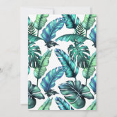 Monogram Tropische Zomer Strand Save The Date (Achterkant)