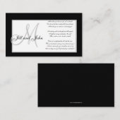 Monogram Trouwen Wishing Well Kaarten (Voorkant / Achterkant)