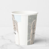 Monogram Trouwfoto Papieren bekers (Rechts)