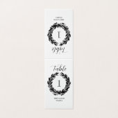 Monogram Trouwkrans Illustratie Tafelnummer (Buitenkant ongevouwen)