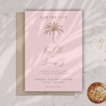 Monogram Trouwlogo Palmboom Save The Date<br><div class="desc">Monogram Trouwlogo Palmboom Save the Date</div>