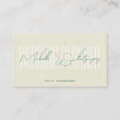 Monogram TROUWPLANNER modern lettertype Visitekaartje (Voorkant)