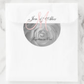 Monogram Trouwzin en Namen Sticker (Tas)