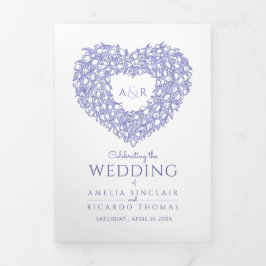 monogram tulips verhaal toewijding bruiloft drieluik programma