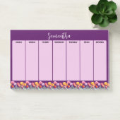 Monogram Tulpen Lente Bloemen Kleurrijk & Vrolijk Post-it® Notes (Kantoor)