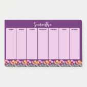 Monogram Tulpen Lente Bloemen Kleurrijk & Vrolijk Post-it® Notes (Voorkant)