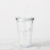 MONOGRAM Tumbler Acryl Drinkbeker (Achterkant)