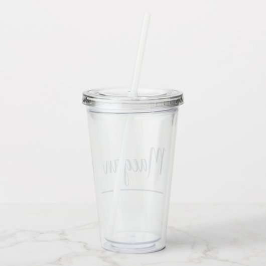 MONOGRAM Tumbler Acryl Drinkbeker (Achterkant)