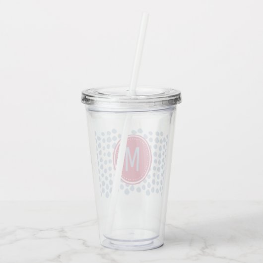 MONOGRAM Tumbler Acryl Drinkbeker (Achterkant)