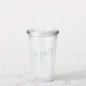 MONOGRAM Tumbler Acryl Drinkbeker (Achterkant)