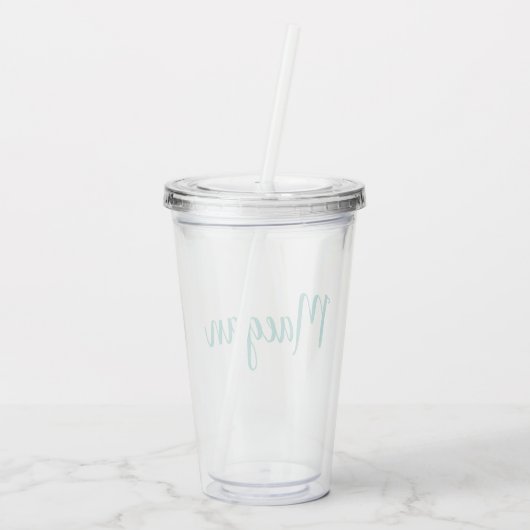 MONOGRAM Tumbler Acryl Drinkbeker (Achterkant)