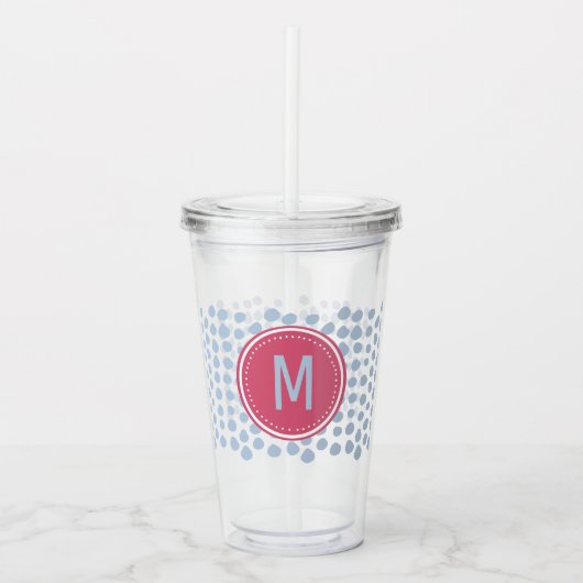 MONOGRAM Tumbler Acryl Drinkbeker (Voorkant)