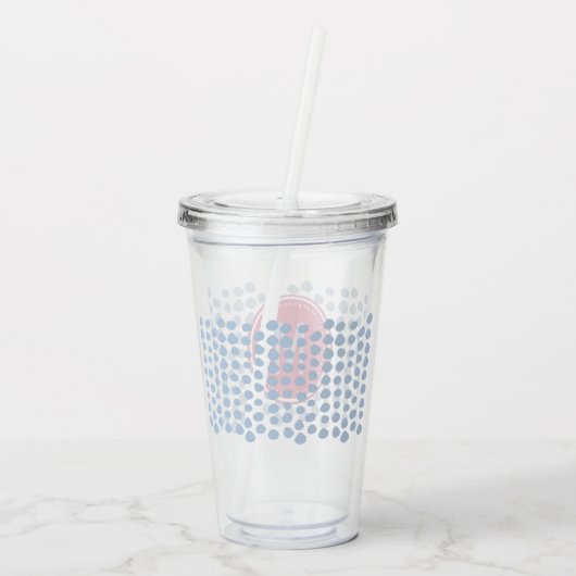MONOGRAM Tumbler Acryl Drinkbeker (Achterkant)