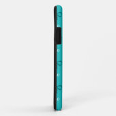 Monogram turkooisdiamanten en bogen Case-Mate iPhone case (Achterkant/rechts)