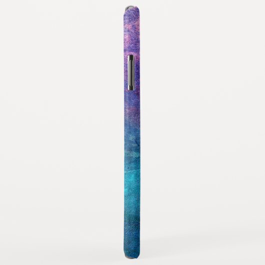 Monogram Turquoise en Green Lotus Flower Case-Mate iPhone Case (Achterkant/rechts)