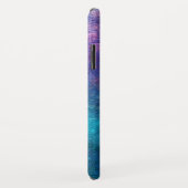 Monogram Turquoise en Green Lotus Flower Case-Mate iPhone Case (Achterkant/rechts)