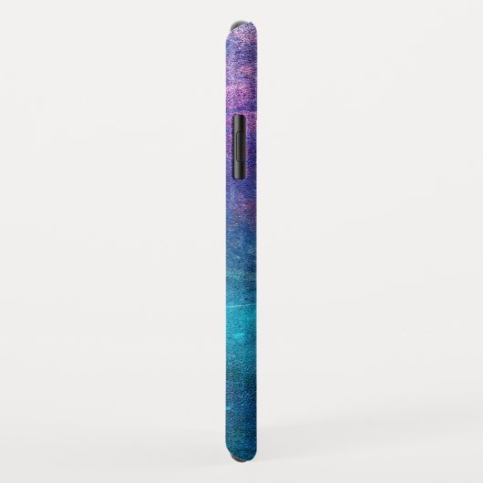 Monogram Turquoise en Green Lotus Flower Case-Mate iPhone Case (Achterkant/rechts)