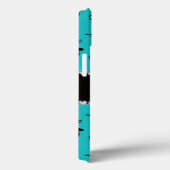 Monogram turquoise gymnastiek hartenbogen Case-Mate iPhone case (Achterkant / Rechts)