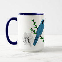  Monogram Turquoise Jay Bird