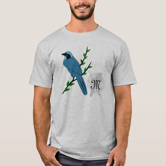  Monogram Turquoise Jay Bird T-shirt (Voorkant)