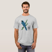  Monogram Turquoise Jay Bird T-shirt (Voorkant volledig)