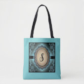 Monogram Turquoise Lace Canvas tas (Voorkant)