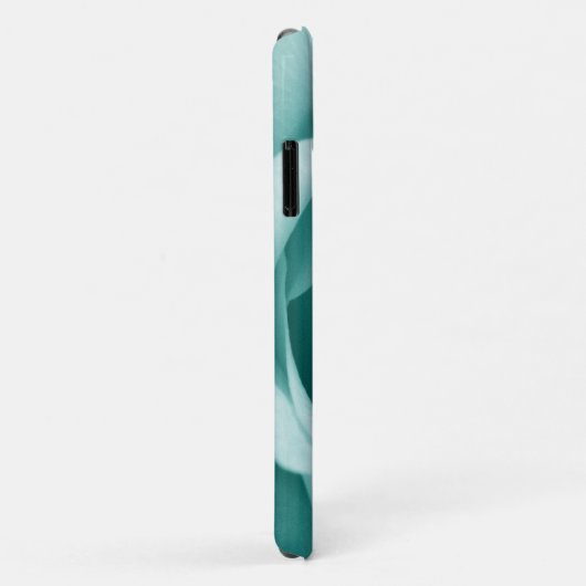 Monogram Turquoise Roos iPhone Case-Mate iPhone Case (Achterkant/rechts)