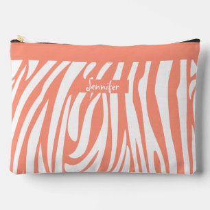 Monogram Turquoise Striped Zebra Pattern Trendy Etui