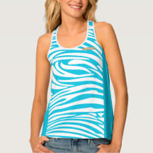 Monogram Turquoise Striped Zebra Pattern Trendy