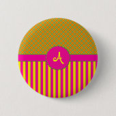 Monogram Tutti Frutti Gele Button (Voorkant)