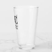 Monogram Twee Initialen Naam Gepersonaliseerd Glas (Links)