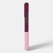 Monogram Twee Kleuren Bes en Blos Case-Mate iPhone Case (Achterkant / Links)