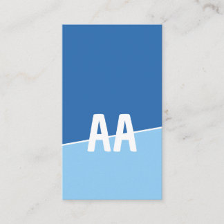 Monogram Twee Kleuren Oceaan Kalme Visitekaartje