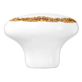Monogram Twee Tone Goud  Retro Lijst Keramische Knop (Zijkant)