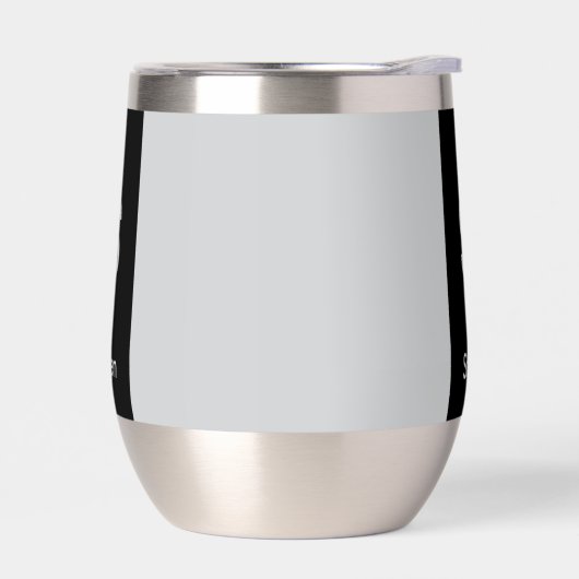 Monogram Twee Tone Modern Zwart en Grijs (Links)