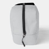 Monogram Twee Tone Modern Zwart en Grijs Toilettasje (Rechts)