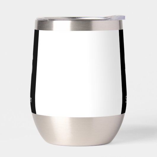 Monogram Twee Tone Modern Zwart en Wit (Links)