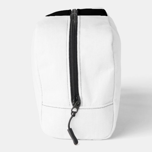 Monogram Twee Tone Modern Zwart en Wit Toilettasje (Rechts)