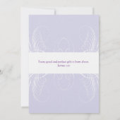 Monogram Twin Girls Baptism Invitation Kaart (Achterkant)