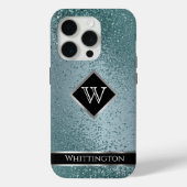 Monogram Twinkle Ombre - Blauwgroen Case-Mate iPhone Case (Achterkant)