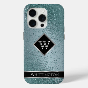 Monogram Twinkle Ombre - Blauwgroen iPhone 15 Pro Case