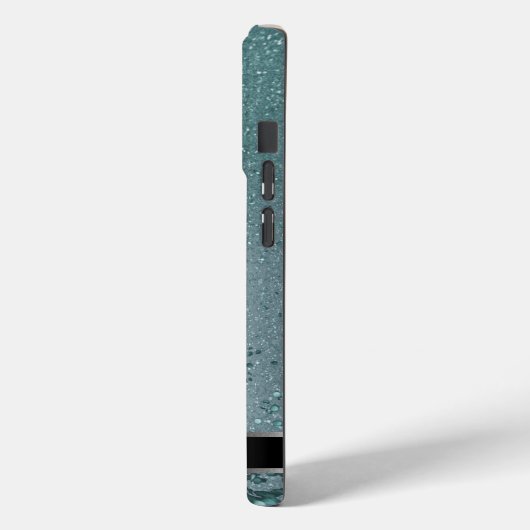 Monogram Twinkle Ombre - Turquoise Case-Mate iPhone Case (Achterkant / Links)