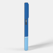 Monogram Two Colors Ocean Calm Case-Mate iPhone Case (Achterkant / Rechts)