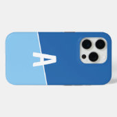 Monogram Two Colors Ocean Calm Case-Mate iPhone Case (Achterkant (horizontaal))