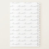 Monogram Typografie Aangepaste naam Initiaal Jaar Planner (Achterkant)