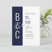 Monogram Typografie Eenvoudig gebold minimalistisc Kaart (Staand voorkant)