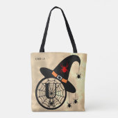 Monogram U Cloudy Witch Spiders Tote Bag (Achterkant)