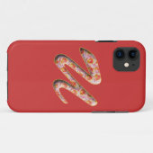 Monogram U in Rozen Patroon Iphone 5 Hoesje (Achterkant (horizontaal))